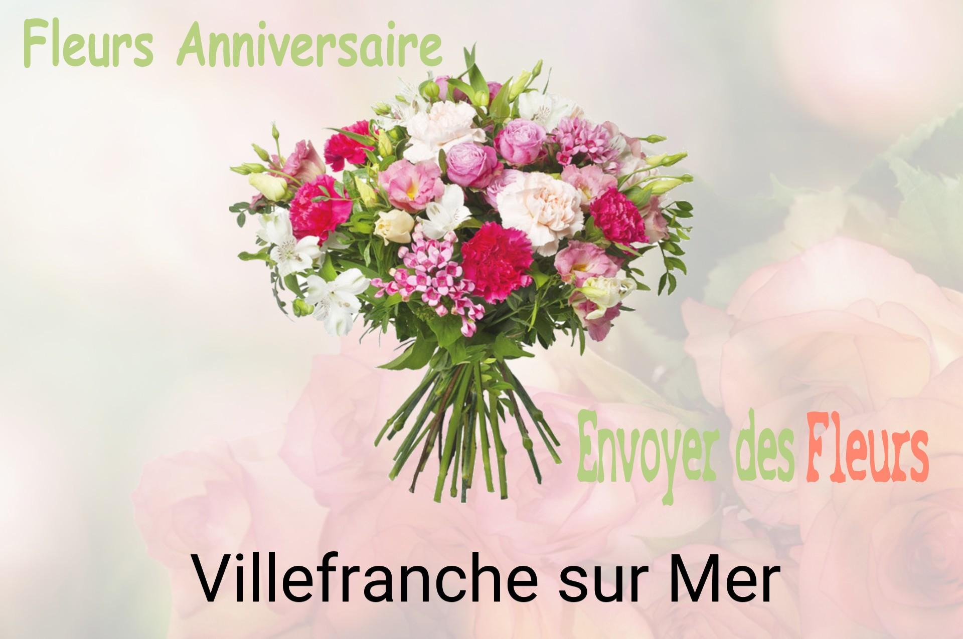 Bouquet de fleurs d’anniversaire livré à Villefranche-sur-Mer